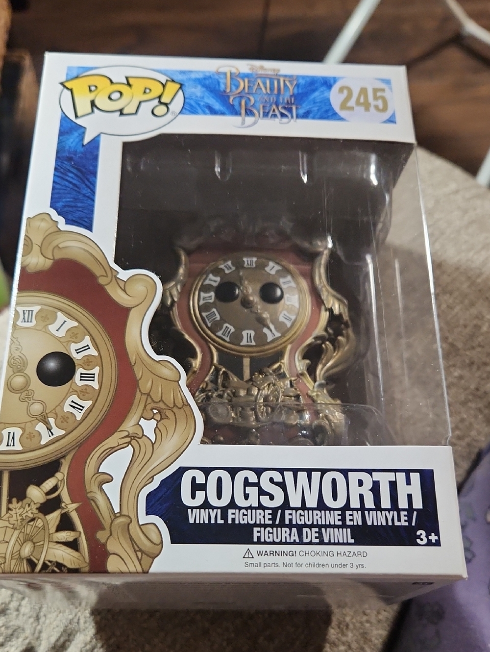 Funko Pop! Cogsworth #245 Vinyl Figure - Beauty and the Beast Disney